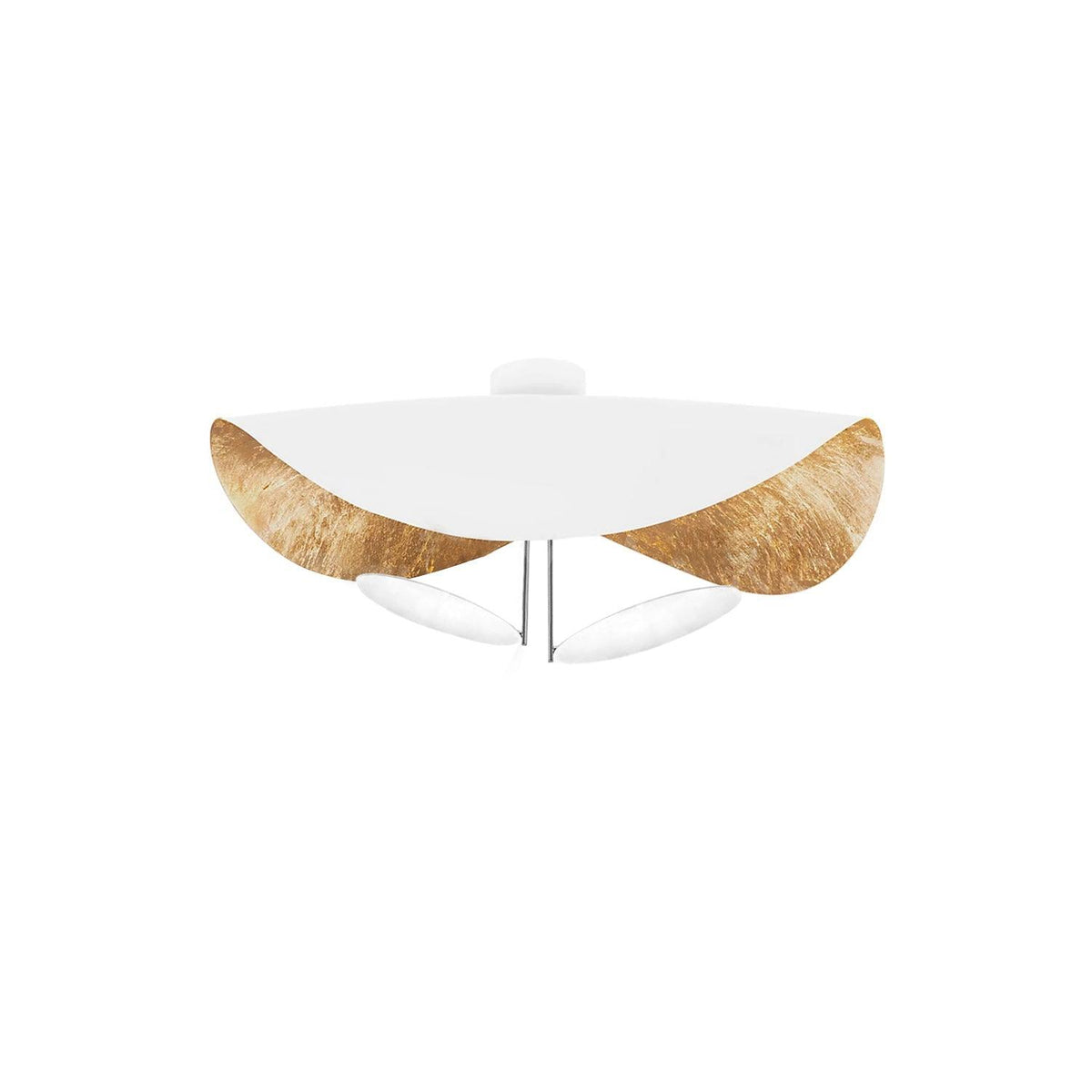 Ceiling Light Fixture Modern Design LED-Lighting > Ceiling Lights-casanuva-39.4" x H 15.7"-White+Gold-Warm Light-casanuva