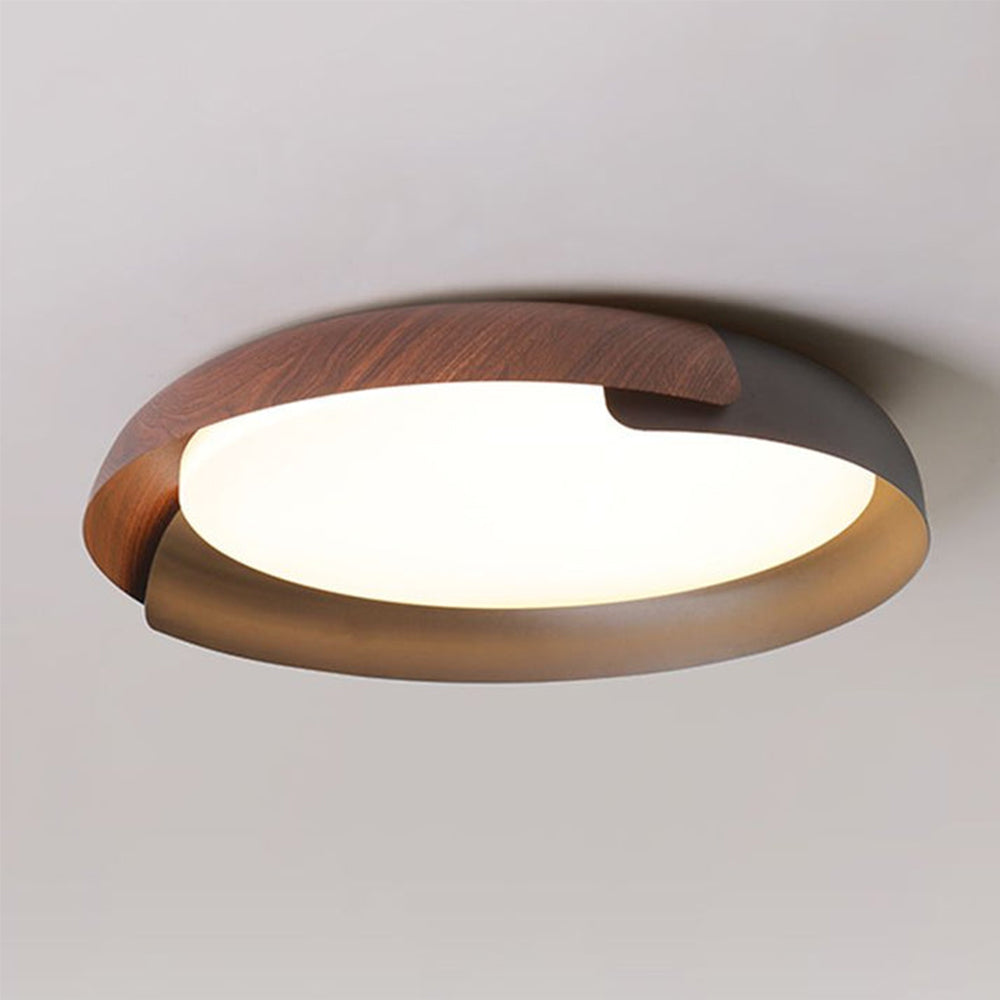 Ceiling Light Fixture for Bedroom LED Modern Design-Lighting > Ceiling Lights-casanuva-Black+Brown-D46*H10cm-Warm Light-casanuva