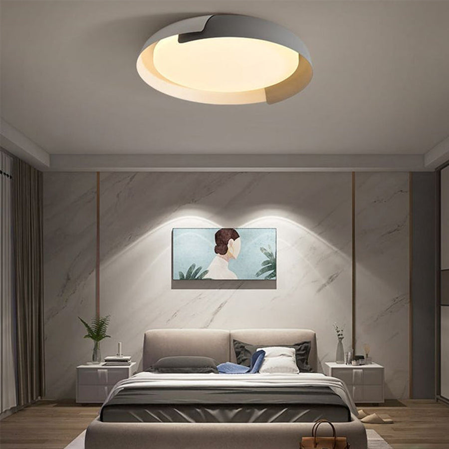 Ceiling Light Fixture for Bedroom LED Modern Design-Lighting > Ceiling Lights-casanuva-White & Gray-D46*H10cm-Cold Light-casanuva