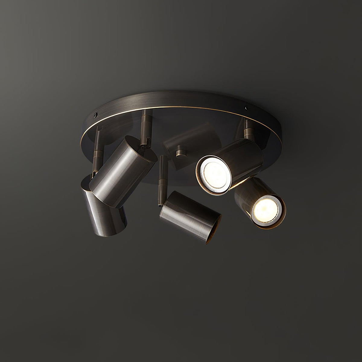Ceiling Light Hugo Hotspot LED-Lighting > Ceiling Lights-casanuva-5 heads 30cmx15cm-Black-casanuva