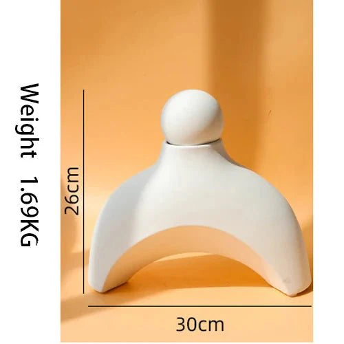 Ceramic Abstract Decorative Sculpture-Home Decor > Sculptures & Figurines-casanuva-casanuva