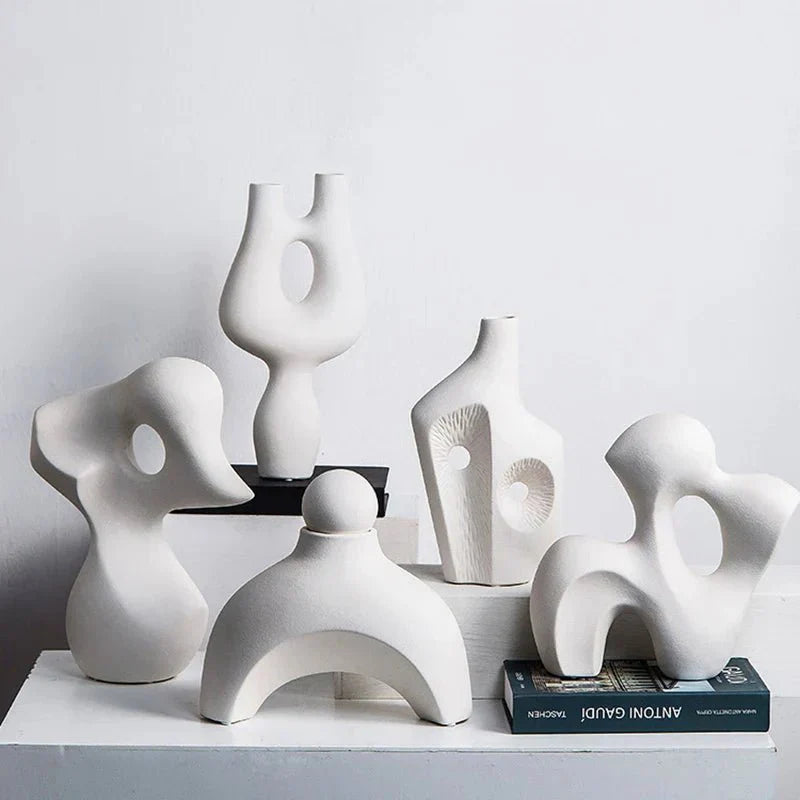Ceramic Abstract Decorative Sculpture-Home Decor > Sculptures & Figurines-casanuva-casanuva