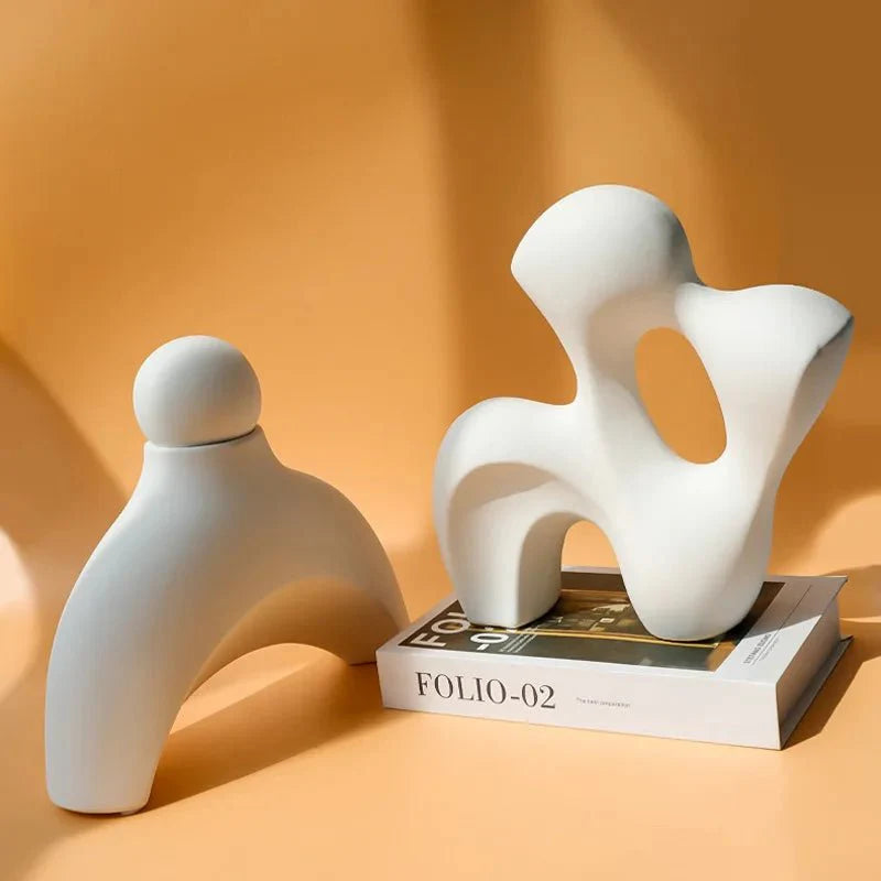 Ceramic Abstract Decorative Sculpture-Home Decor > Sculptures & Figurines-casanuva-casanuva