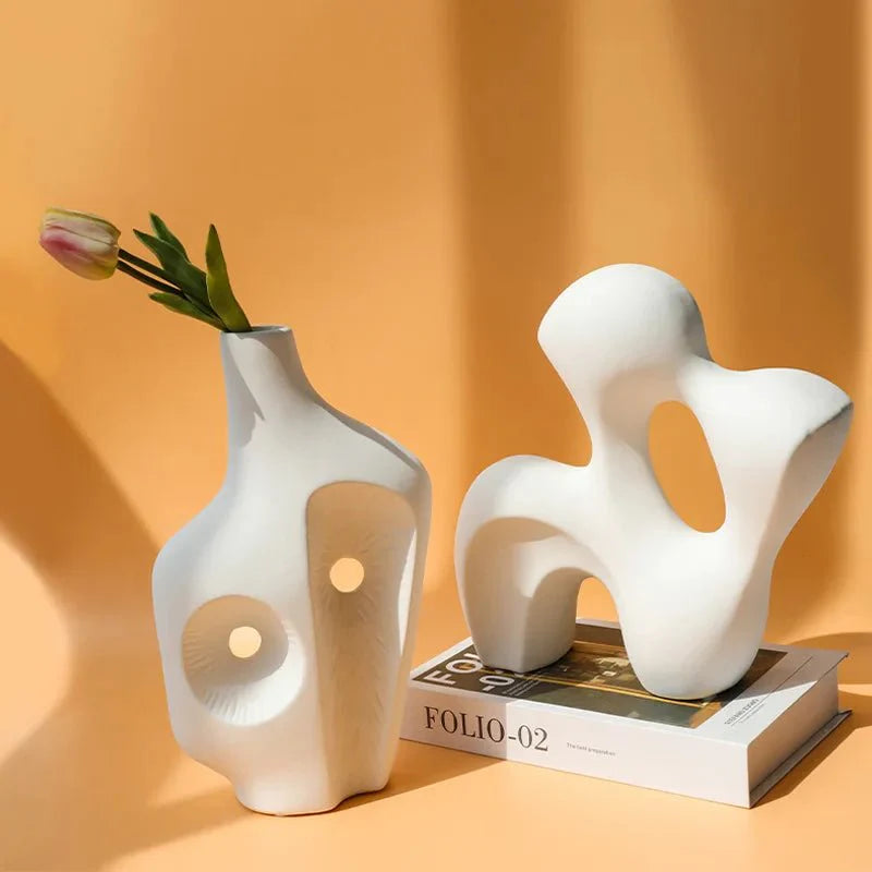 Ceramic Abstract Decorative Sculpture-Home Decor > Sculptures & Figurines-casanuva-casanuva