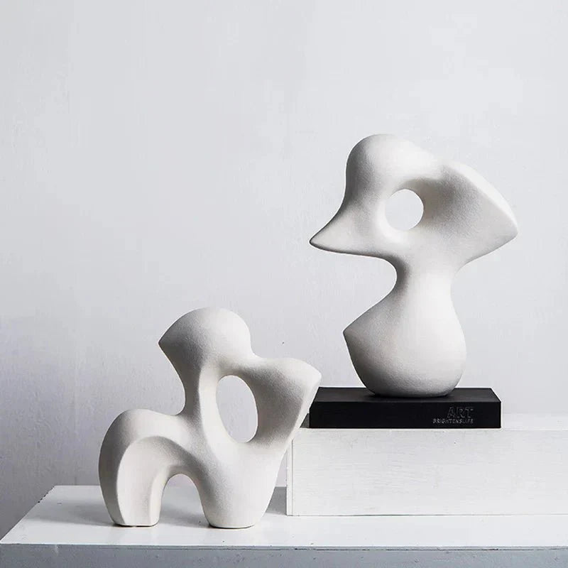 Ceramic Abstract Decorative Sculpture-Home Decor > Sculptures & Figurines-casanuva-casanuva