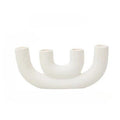 Ceramic Abstract Decorative Sculpture-Home Decor > Sculptures & Figurines-casanuva-White Curved-casanuva