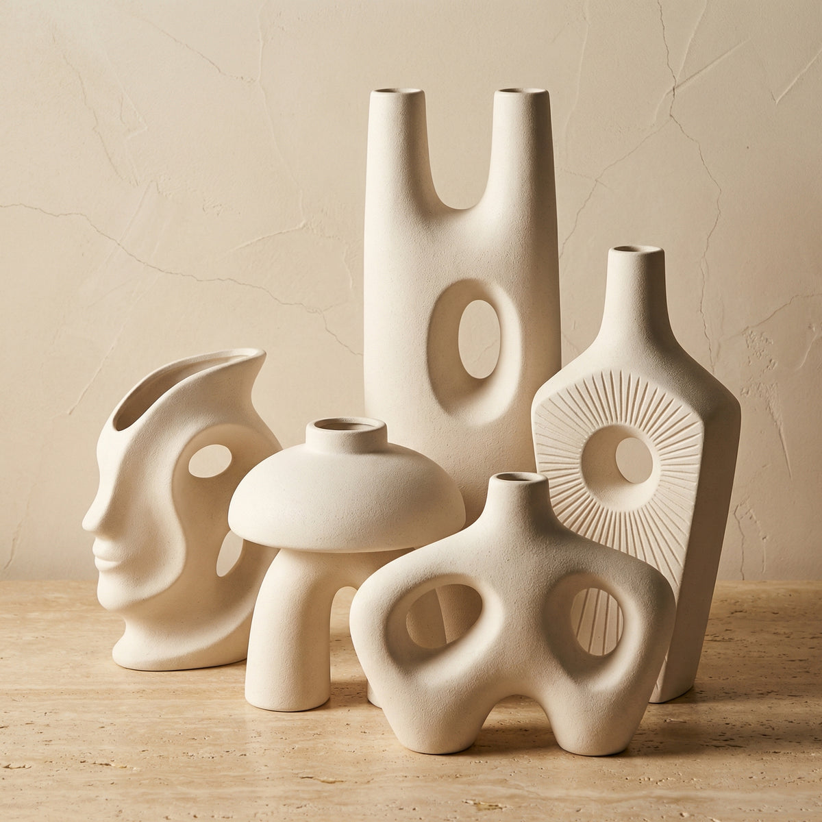 Ceramic Abstract Decorative Sculpture-Home Decor > Sculptures & Figurines-casanuva-casanuva