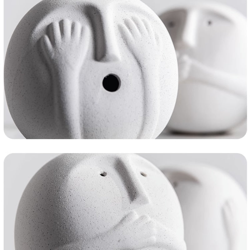 Ceramic Abstract Sculpture Minimalist Bora Design-Home Decor > Sculptures & Figurines-casanuva-casanuva