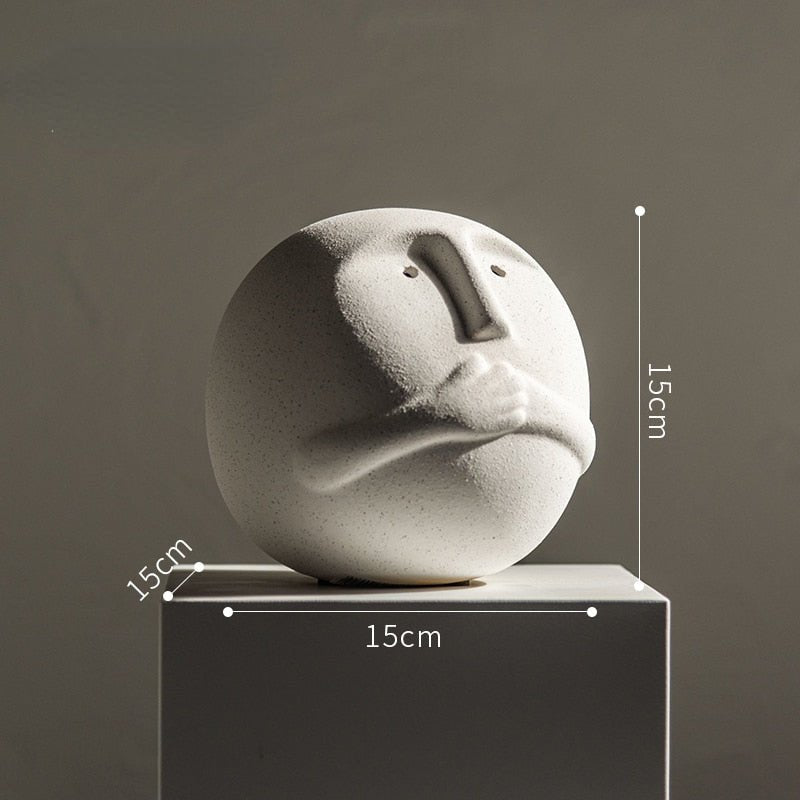 Ceramic Abstract Sculpture Minimalist Bora Design-Home Decor > Sculptures & Figurines-casanuva-casanuva