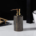 Ceramic Bathroom Accessories Set for Elegant Organization-Bedding & Bath > Bathroom Accessories-casanuva-Soap Dispenser black-casanuva