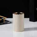 Ceramic Bathroom Accessories Set for Elegant Organization-Bedding & Bath > Bathroom Accessories-casanuva-Tumbler white-casanuva