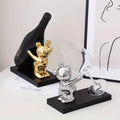 Ceramic Bear Wine Rack for Stylish Bottle Storage-Home Decor > Decorative Accessories-casanuva-casanuva