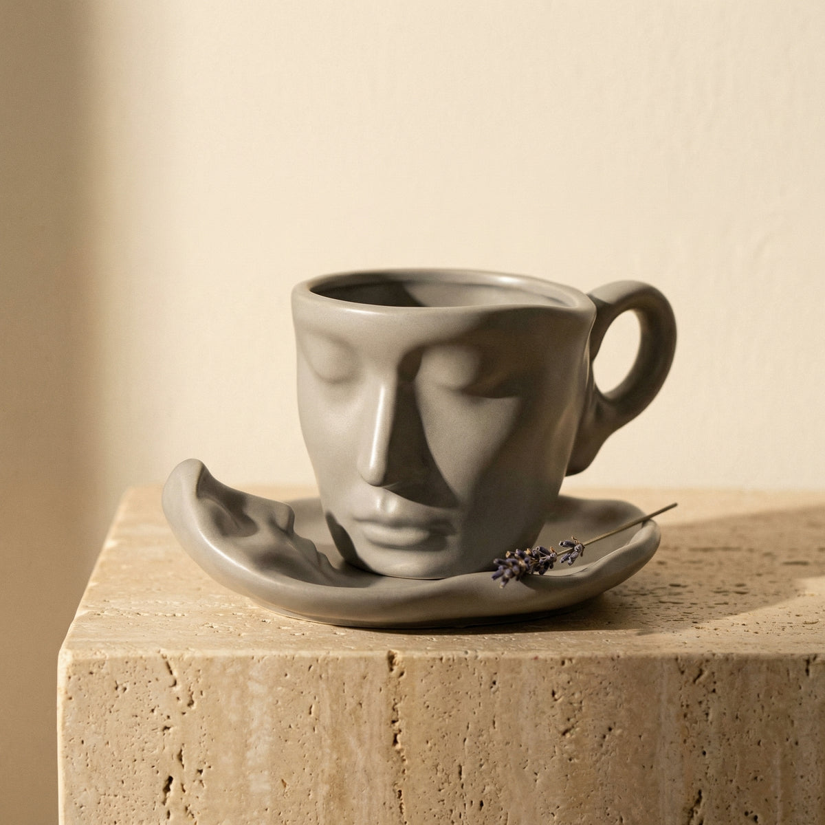 Ceramic Coffee Cup and Saucer Set for Romantic Moments-Kitchen & Dining > Tableware-casanuva-casanuva