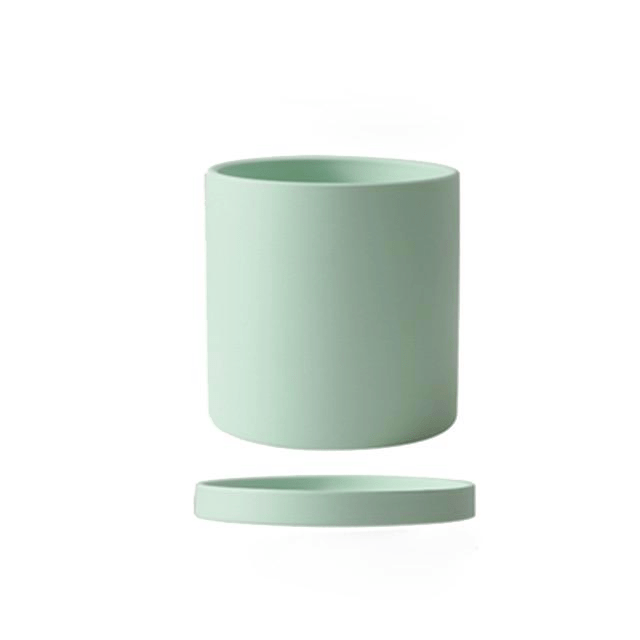 Ceramic Flowerpot with Saucer Elegant Design-Home Decor > Decorative Accessories-casanuva-Like-S-casanuva