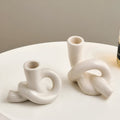 Ceramic Knot Candle Holder-Home Decor > Candle Holders-casanuva-casanuva