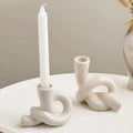 Ceramic Knot Candle Holder-Home Decor > Candle Holders-casanuva-casanuva