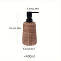 Ceramic Soap Dispenser Bottle-Bedding & Bath > Bathroom Accessories-casanuva-Brown-casanuva