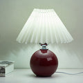 Ceramic Table Lamp with Fabric Shade in Multiple Colors-Lighting > Table Lamps-casanuva-casanuva