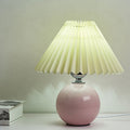 Ceramic Table Lamp with Fabric Shade in Multiple Colors-Lighting > Table Lamps-casanuva-casanuva