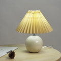 Ceramic Table Lamp with Fabric Shade in Multiple Colors-Lighting > Table Lamps-casanuva-casanuva