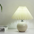 Ceramic Table Lamp with Fabric Shade in Multiple Colors-Lighting > Table Lamps-casanuva-casanuva