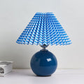 Ceramic Table Lamp with Fabric Shade in Multiple Colors-Lighting > Table Lamps-casanuva-casanuva