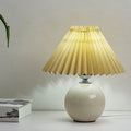Ceramic Table Lamp with Fabric Shade in Multiple Colors-Lighting > Table Lamps-casanuva-casanuva
