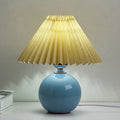 Ceramic Table Lamp with Fabric Shade in Multiple Colors-Lighting > Table Lamps-casanuva-casanuva