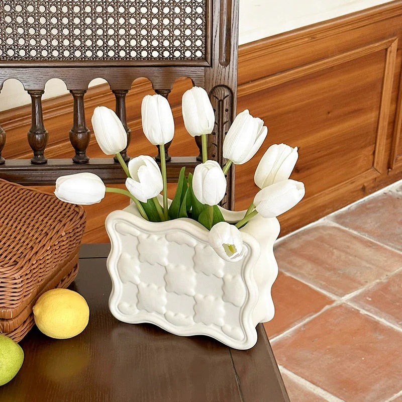 Ceramic Tulip Vase Set-Home Decor > Vases-casanuva-casanuva