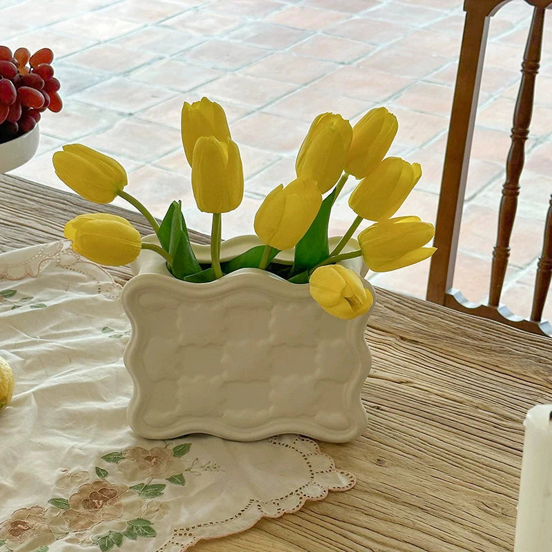 Ceramic Tulip Vase Set-Home Decor > Vases-casanuva-casanuva