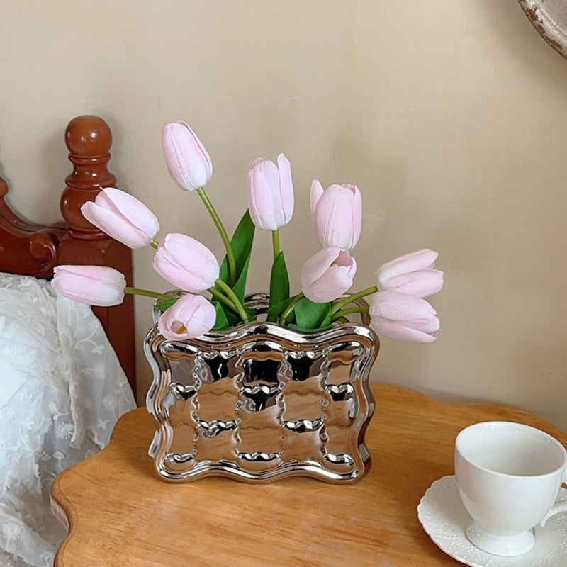 Ceramic Tulip Vase Set-Home Decor > Vases-casanuva-casanuva