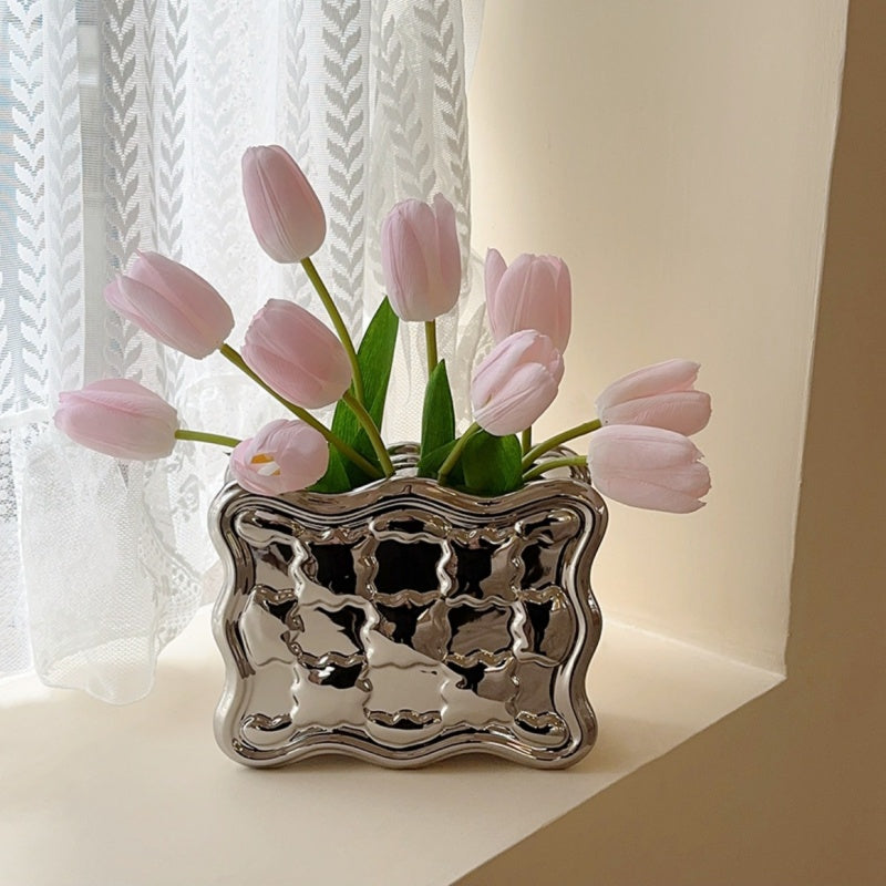 Ceramic Tulip Vase Set-Home Decor > Vases-casanuva-casanuva