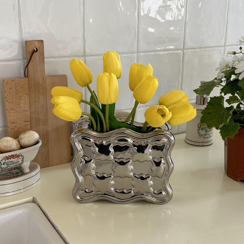 Ceramic Tulip Vase Set-Home Decor > Vases-casanuva-casanuva