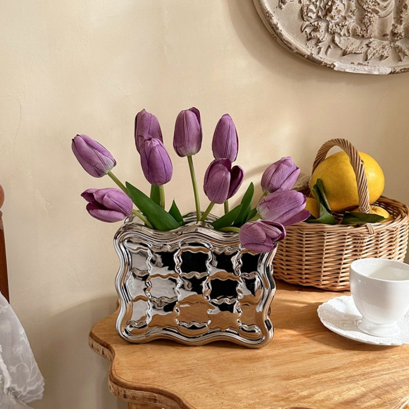 Ceramic Tulip Vase Set-Home Decor > Vases-casanuva-casanuva
