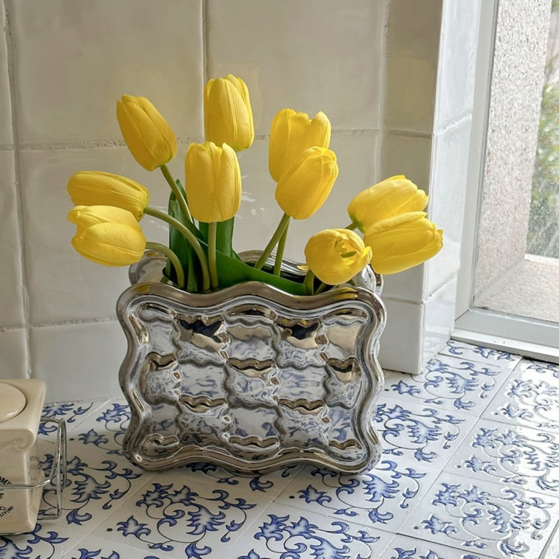 Ceramic Tulip Vase Set-Home Decor > Vases-casanuva-casanuva