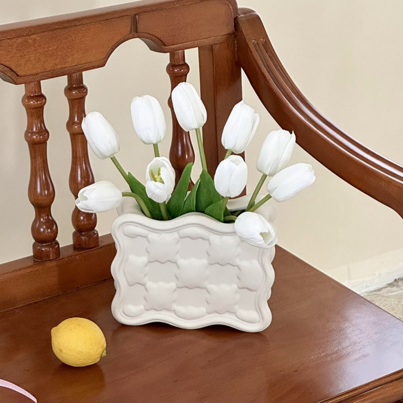 Ceramic Tulip Vase Set-Home Decor > Vases-casanuva-casanuva