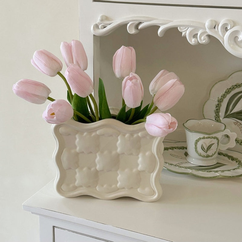 Ceramic Tulip Vase Set-Home Decor > Vases-casanuva-casanuva