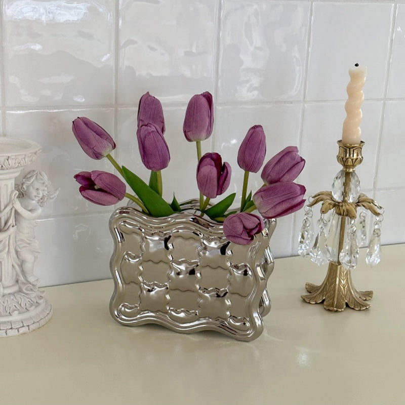 Ceramic Tulip Vase Set-Home Decor > Vases-casanuva-casanuva