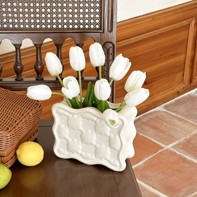 Ceramic Tulip Vase Set-Home Decor > Vases-casanuva-White-White Tulip-casanuva