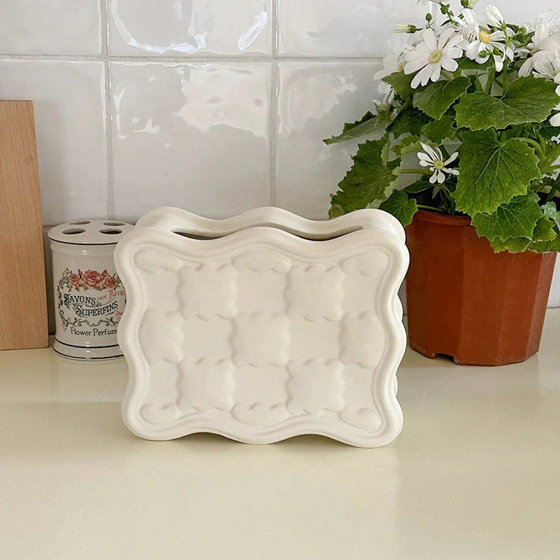 Ceramic Tulip Vase Set-Home Decor > Vases-casanuva-White-none-casanuva
