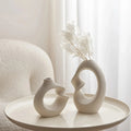 Ceramic Vase Set Abstract Sculptural Home Decor-Home Decor > Vases-casanuva-casanuva