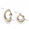 Ceramic Vase Set Abstract Sculptural Home Decor-Home Decor > Vases-casanuva-casanuva