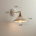 Ceramic and Brass Wall Lamp with Minimalist Design-Lighting > Wall Lights-casanuva-casanuva