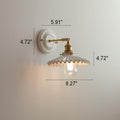 Ceramic and Brass Wall Lamp with Minimalist Design-Lighting > Wall Lights-casanuva-casanuva