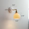 Ceramic and Brass Wall Lamp with Minimalist Design-Lighting > Wall Lights-casanuva-casanuva