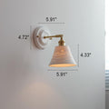 Ceramic and Brass Wall Lamp with Minimalist Design-Lighting > Wall Lights-casanuva-casanuva