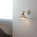 Ceramic and Brass Wall Lamp with Minimalist Design-Lighting > Wall Lights-casanuva-casanuva