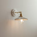 Ceramic and Brass Wall Lamp with Minimalist Design-Lighting > Wall Lights-casanuva-B-110V-120V-casanuva