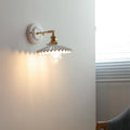 Ceramic and Brass Wall Lamp with Minimalist Design-Lighting > Wall Lights-casanuva-B-220V-240V-casanuva