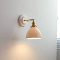 Ceramic and Brass Wall Lamp with Minimalist Design-Lighting > Wall Lights-casanuva-E-110V-120V-casanuva